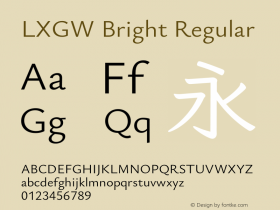 LXGW Bright Regular Version 0.014;FEAKit 1.0图片样张