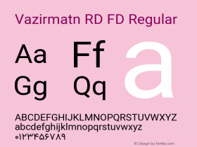 Vazirmatn RD FD Regular Version 32.0.0图片样张