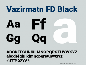 Vazirmatn FD Black Version 32.1图片样张