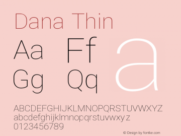 Dana Thin Version 3.200图片样张