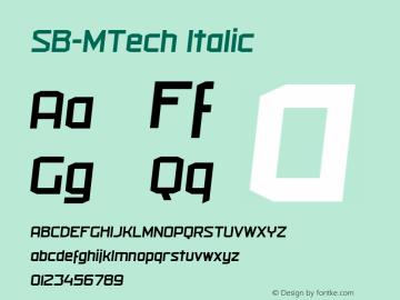 SB-MTech Italic Version 4.002 2019图片样张