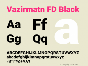 Vazirmatn FD Black Version 32.102图片样张