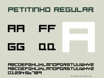 Petitinho Regular 1.0 2002-11-20 Font Sample