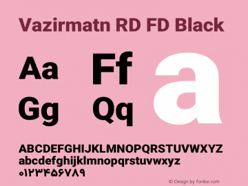 Vazirmatn RD FD Black Version 32.102图片样张