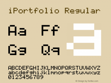 iPortfolio Version 1.00;December 21, 2021;FontCreator 11.0.0.2408 32-bit图片样张