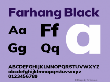 Farhang Black Version 1.400图片样张