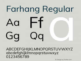 Farhang Regular Version 1.400图片样张