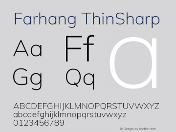 Farhang ThinSharp Version 1.400图片样张