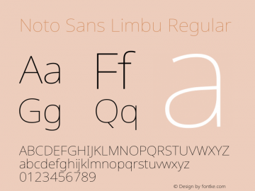 Noto Sans Limbu Regular Version 2.002图片样张