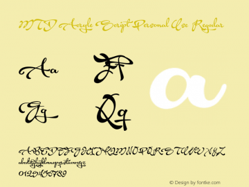 MTD Acryle Script Personal Use 1.001图片样张