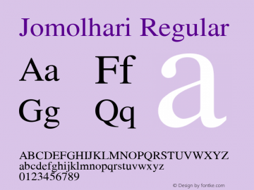 Jomolhari Regular Version alpha 0.002a 2006 Font Sample