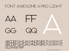Font Awesome 6 Pro Light Version 769.01171875 (Font Awesome version: 6.1.1)图片样张