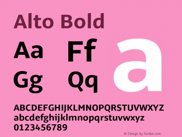 Alto-Bold Version 3.001图片样张