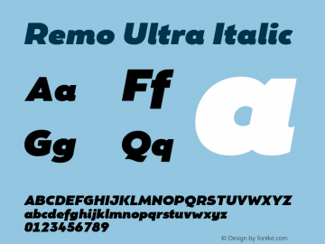 Remo Ultra Italic Version 4.001图片样张