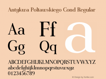 AntPoltCond-Regular Version 1.101;PS 1.101;hotconv 1.0.49;makeotf.lib2.0.14853图片样张