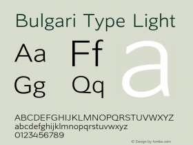 Bulgari Type Light Version 1.000.18052021图片样张