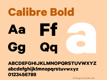 Calibre Bold Version 1.005;PS 001.001;hotconv 16.6.54;makeotf.lib2.5.65590;20081162198图片样张