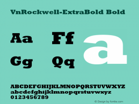 VnRockwell-ExtraBold Bold 1.0图片样张