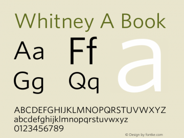 Whitney A Book Version 2.200 Pro (Latin-X)图片样张