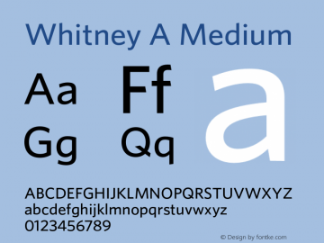 Whitney A Medium Version 2.200 Pro (Latin-X)图片样张