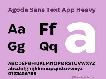 Agoda Sans Text App Heavy Version 1.203图片样张