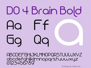 DO 4 Brain Bold Version 1.000图片样张