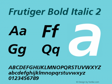 Frutiger Bold Italic 2 001.002图片样张