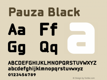 Pauza Black Regular Version 001.000图片样张