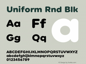 Uniform Rnd Blk Version 1.000;hotconv 1.0.109;makeotfexe 2.5.65596图片样张