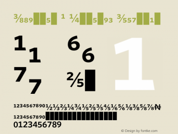 Whitney A Numeric Semibold 2.100图片样张