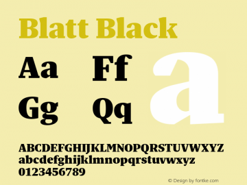 Blatt Black Version 1.003图片样张