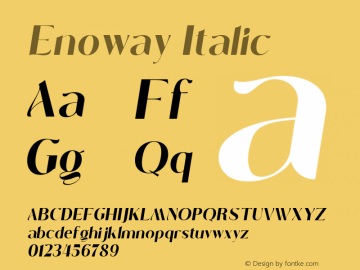Enoway Oblique Version 1.000 Initial Release图片样张