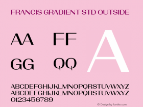 Francis Gradient Std Outside Version 1.0; 2016图片样张