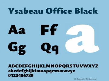 Ysabeau Office Black Version 1.000图片样张