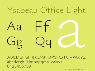 Ysabeau Office Light Version 1.000图片样张