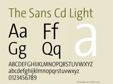 The Sans Cd  Light Version 4.025图片样张