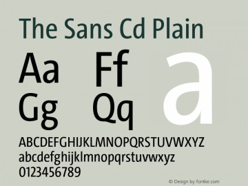 The Sans Cd  Plain Version 4.025图片样张