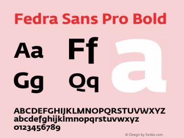 Fedra Sans Pro Bold Version 4.1图片样张