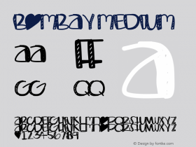 Bombay Medium Version 001.000 Font Sample