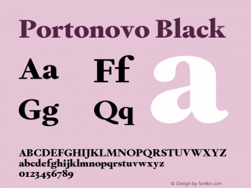 Portonovo-Black Version 1.000图片样张