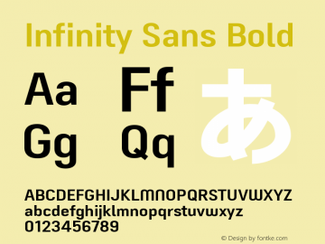 Infinity Sans Bold 图片样张