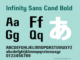 Infinity Sans Cond Bold 图片样张