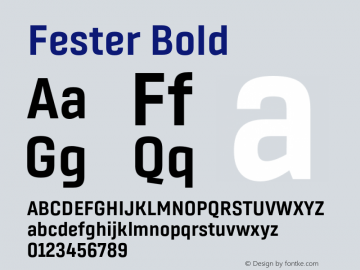 Fester Bold Version 1.000;FEAKit 1.0图片样张