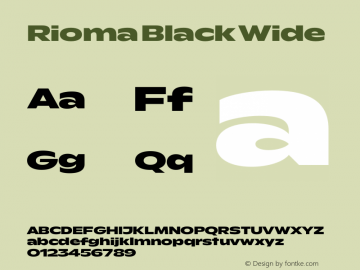 Rioma Black Wide Version 1.000图片样张