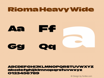 Rioma Heavy Wide Version 1.000图片样张