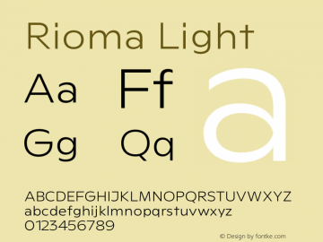 Rioma Light Version 1.000图片样张