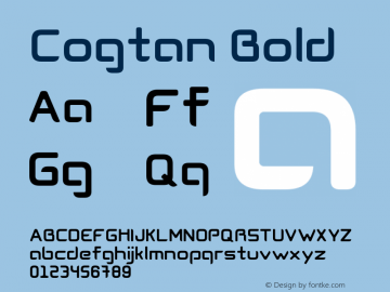 Cogtan-Bold Version 1.000图片样张