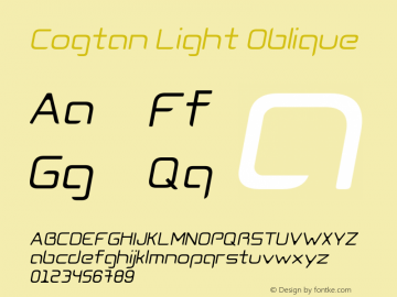 Cogtan-LightOblique Version 1.000图片样张