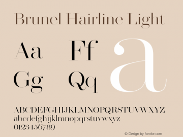 Brunel Hairline Light Version 1.001 2019图片样张