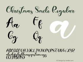 Christmas Smile Version 1.00;November 11, 2021;FontCreator 12.0.0.2567 64-bit图片样张